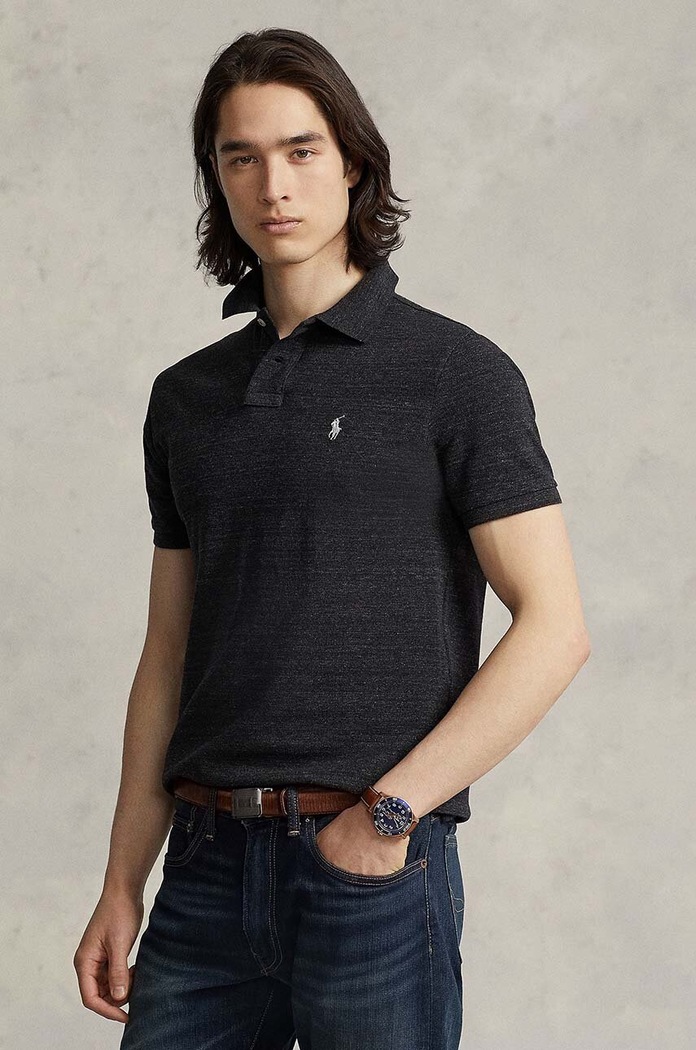 Polo tričko Polo Ralph Lauren bavlna černá 710536856031