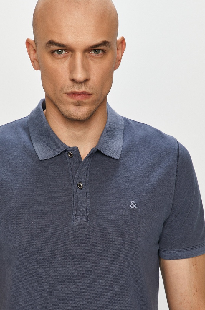 Jack & Jones - Polo bez uzorka plava 12180890