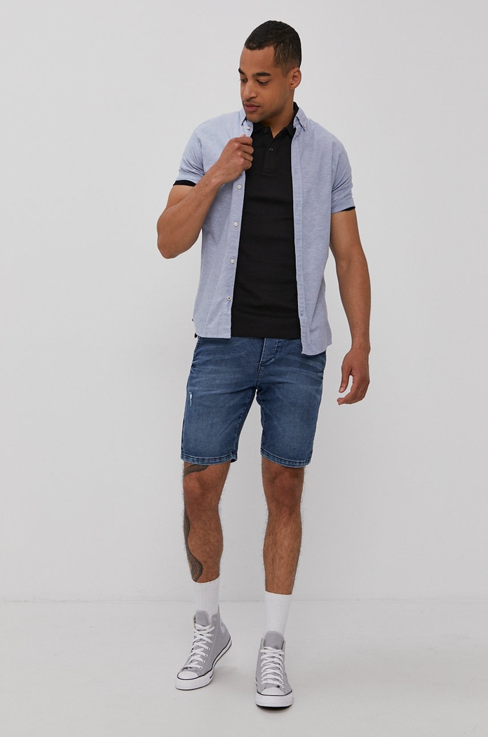 Oblečenie Polo tričko Jack & Jones 12191924 čierna