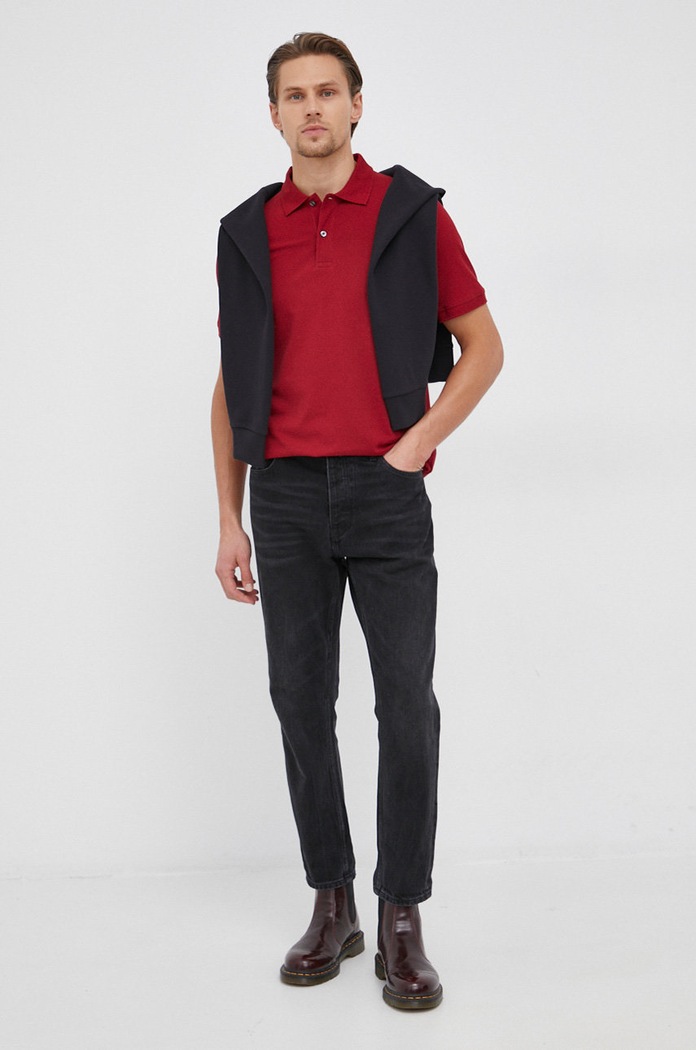 Selected poló 16082840.BikingRed piros AA00