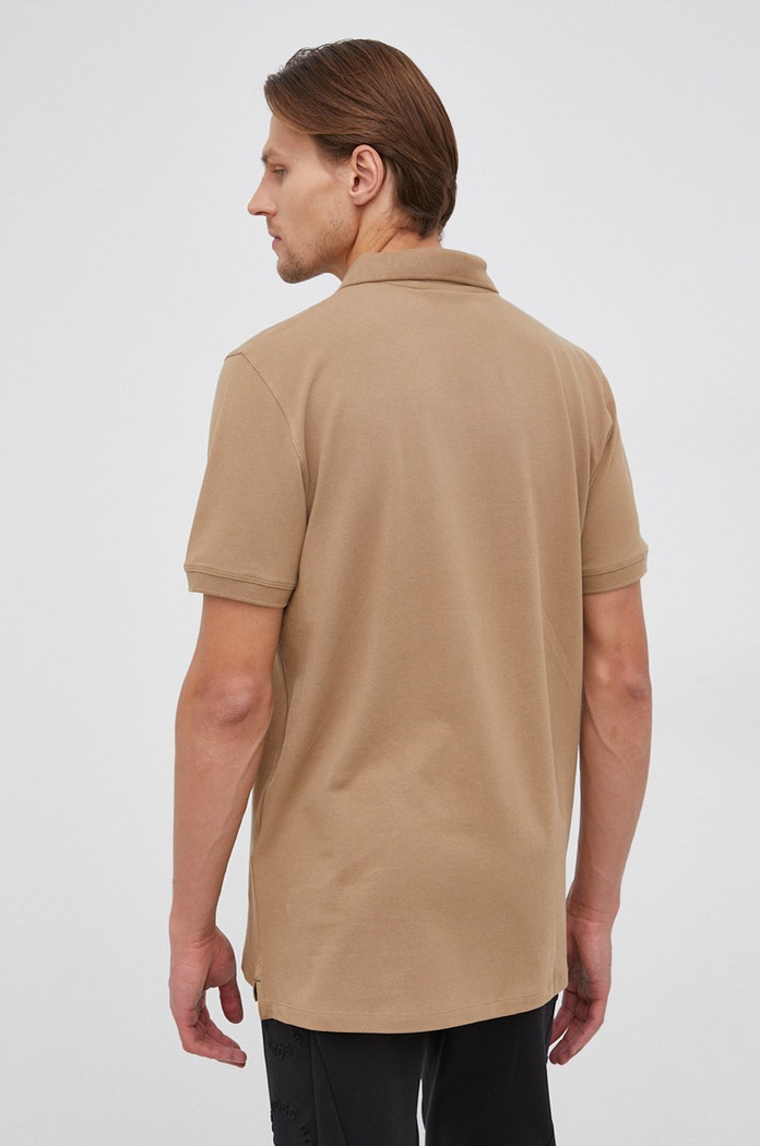 Odzież Selected Homme Polo 16082840.Kelp brązowy