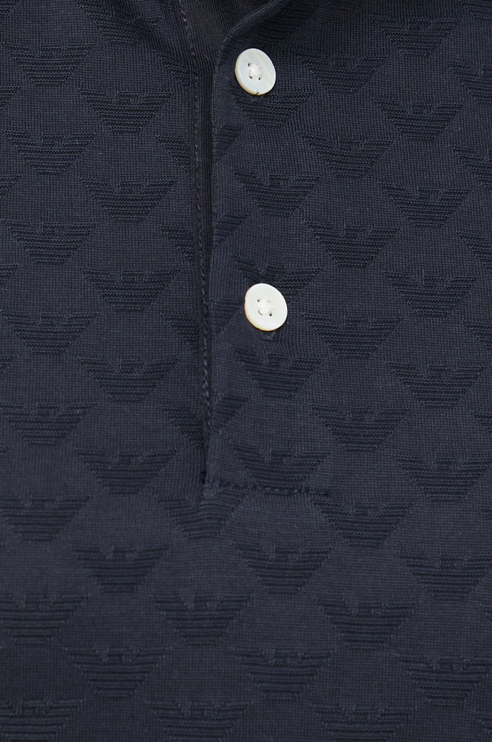 Bavlnené polo tričko Emporio Armani 8N1FP0.1JHWZ.NOS tmavomodrá