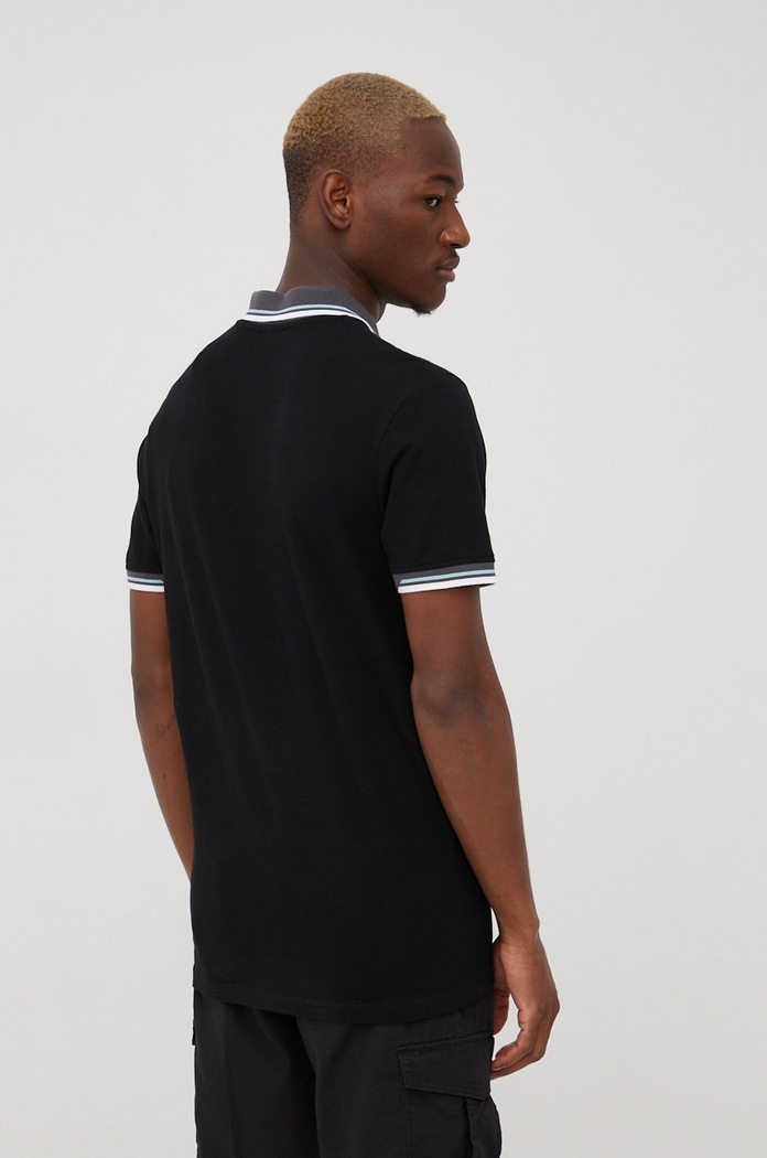 Odzież Jack & Jones Polo bawełniane 12204909.Black czarny