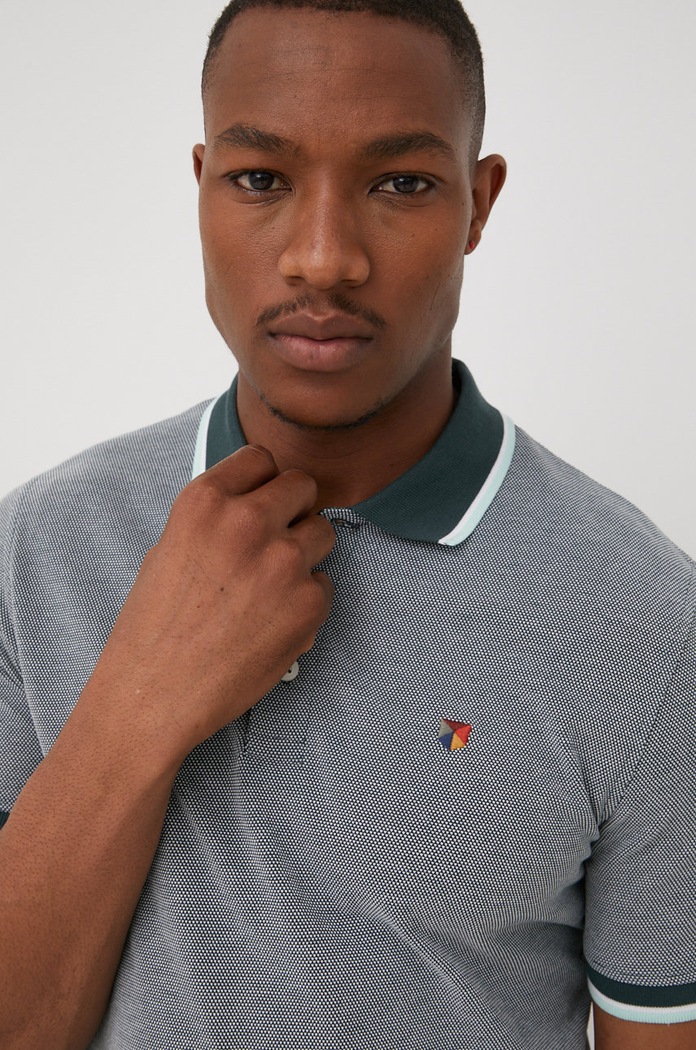 Polo tričko Premium by Jack&Jones zelená 12169064.DarkPetrol