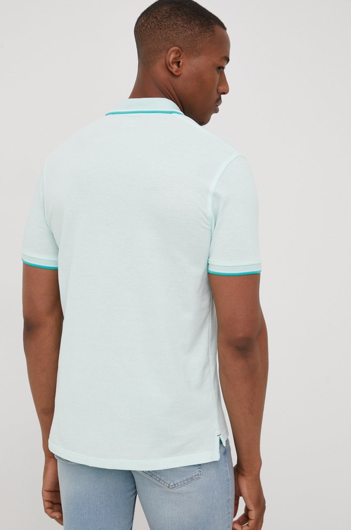 Odzież Premium by Jack&Jones Polo 12169064.Bay turkusowy