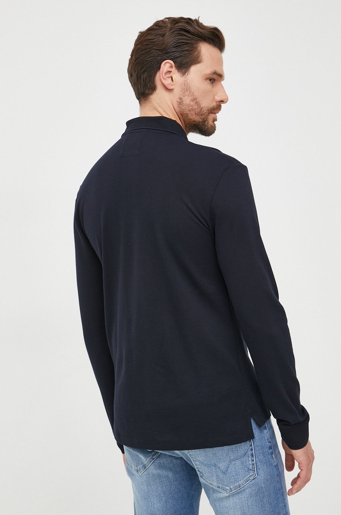 Odzież Emporio Armani longsleeve bawełniany 8N1FQ0.1JTKZ.NOS granatowy