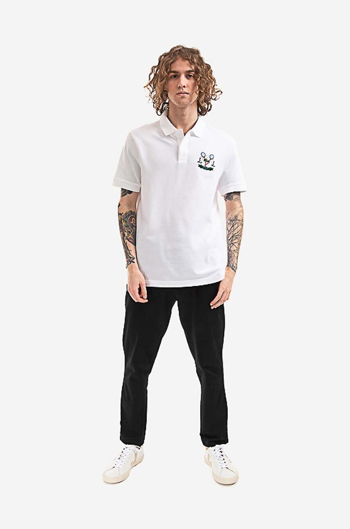Lacoste cotton polo shirt PH2097 001 PH2097.001 white AA00