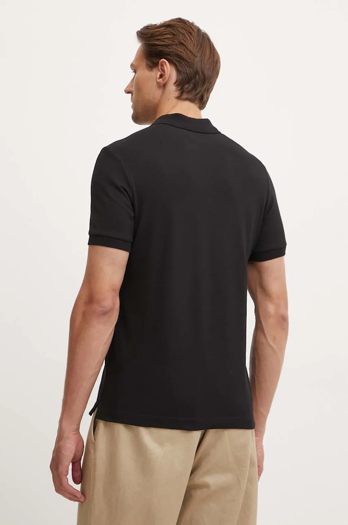 Oblačila Marc O'Polo polo majica moška bombažna z elastanom 5000009417 črna