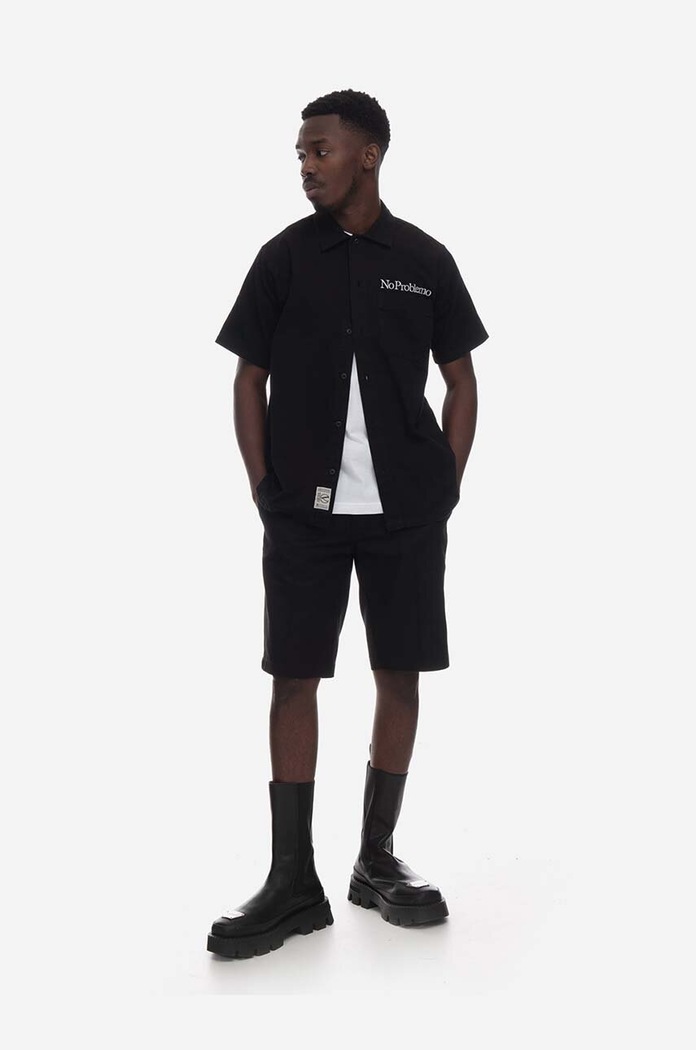 Aries cotton polo shirt AR40114 black
