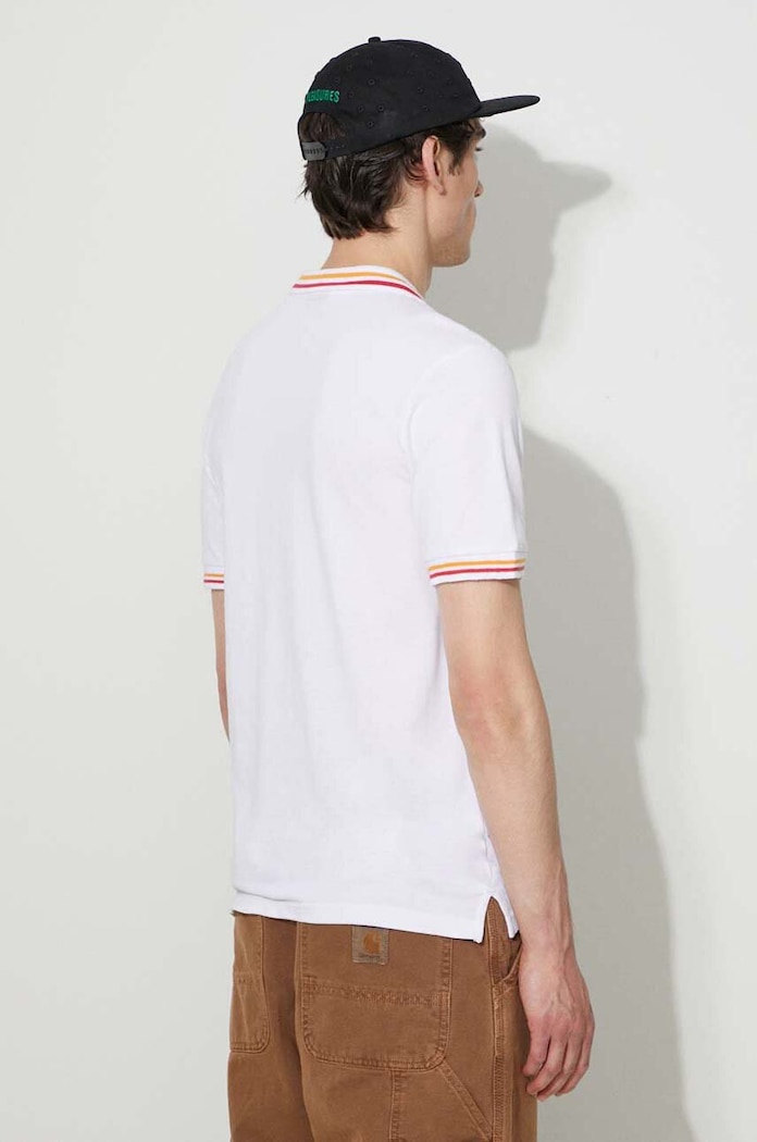 Polo de bumbac Ellesse SHR18077 alb