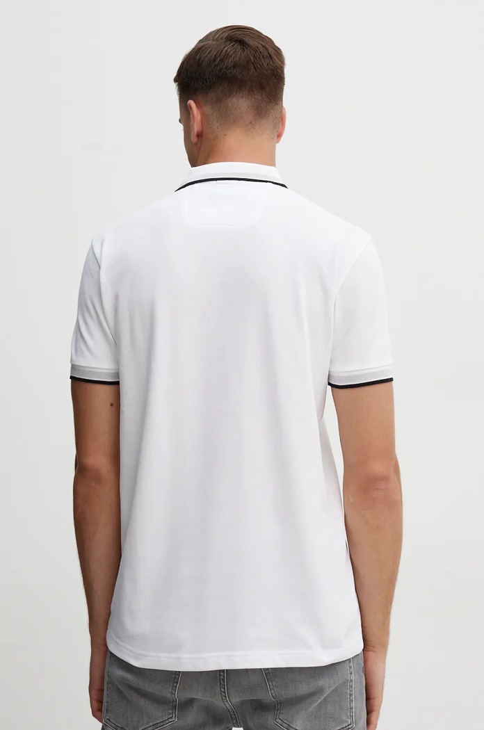 Oblečení BOSS Green polo pánské bavlněné Paddy 50469055 bílá