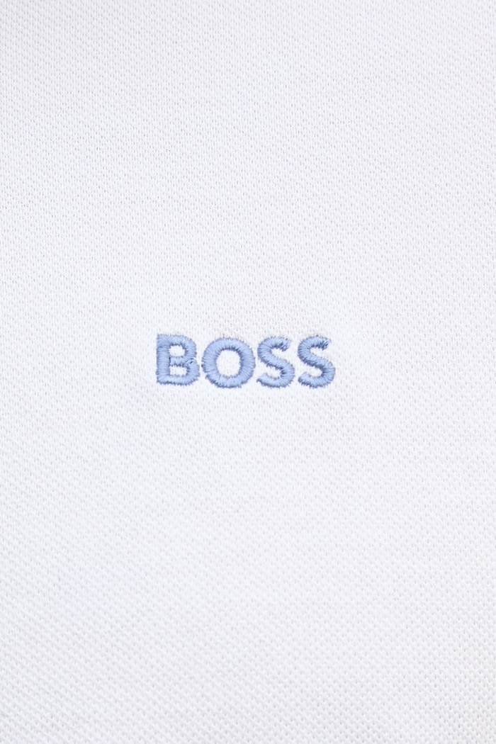 BOSS Green polo tričko pánske bavlnené Paddy 50469055 biela