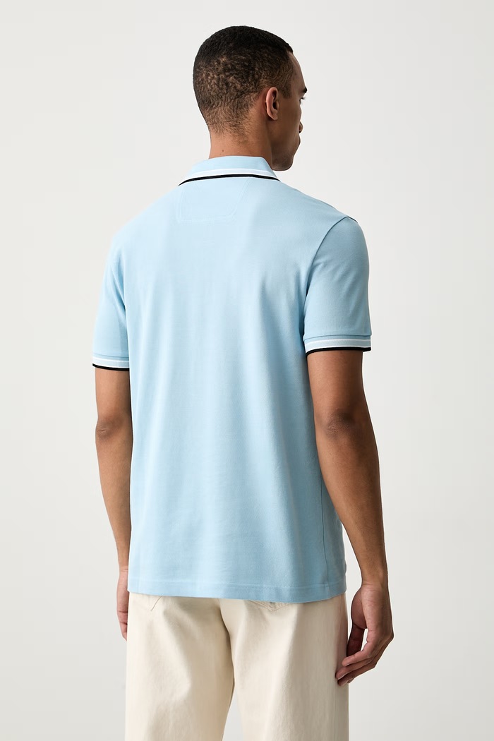 Oblečení BOSS Green polo pánské bavlněné Paddy 50469055 modrá
