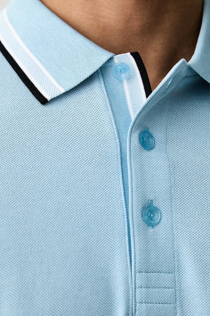 BOSS Green polo pánské bavlněné Paddy modrá 50469055