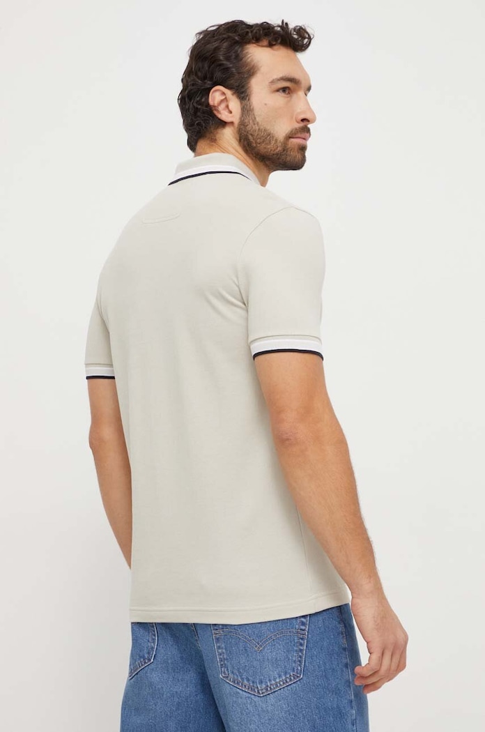 BOSS Green polo męskie bawełniane Paddy 50469055 beżowy AA00