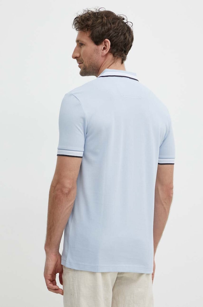 Odzież BOSS Green Polo męskie bawełniane Paddy 50469055 niebieski