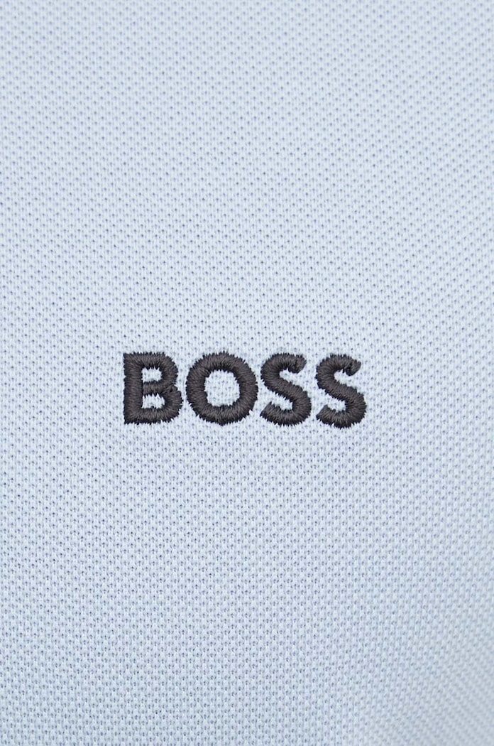 Polo męskie bawełniane Paddy BOSS Green niebieski 50469055
