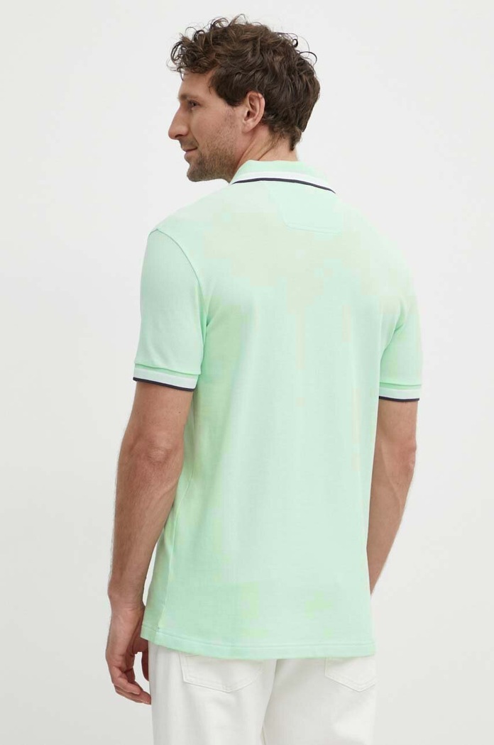 Odzież BOSS Green polo męskie bawełniane Paddy 50469055 zielony