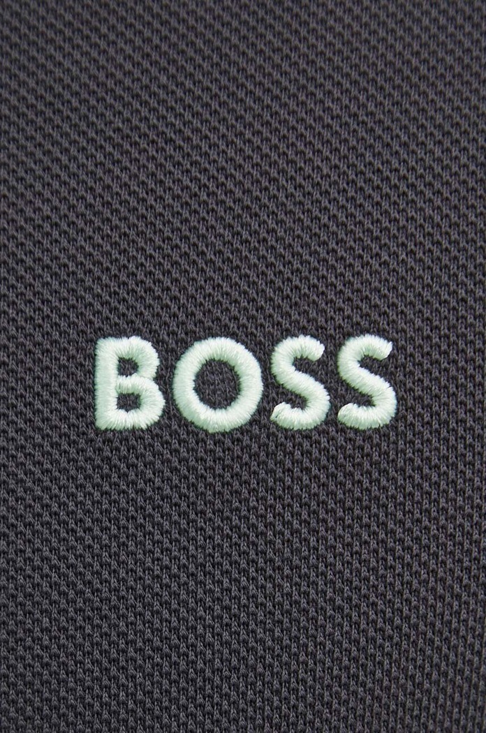 BOSS Green polo męskie bawełniane Paddy szary 50469055