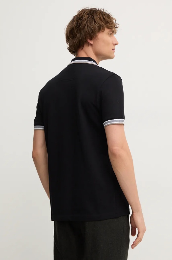 Odzież BOSS Green Polo męskie bawełniane Paddy 50469055 czarny