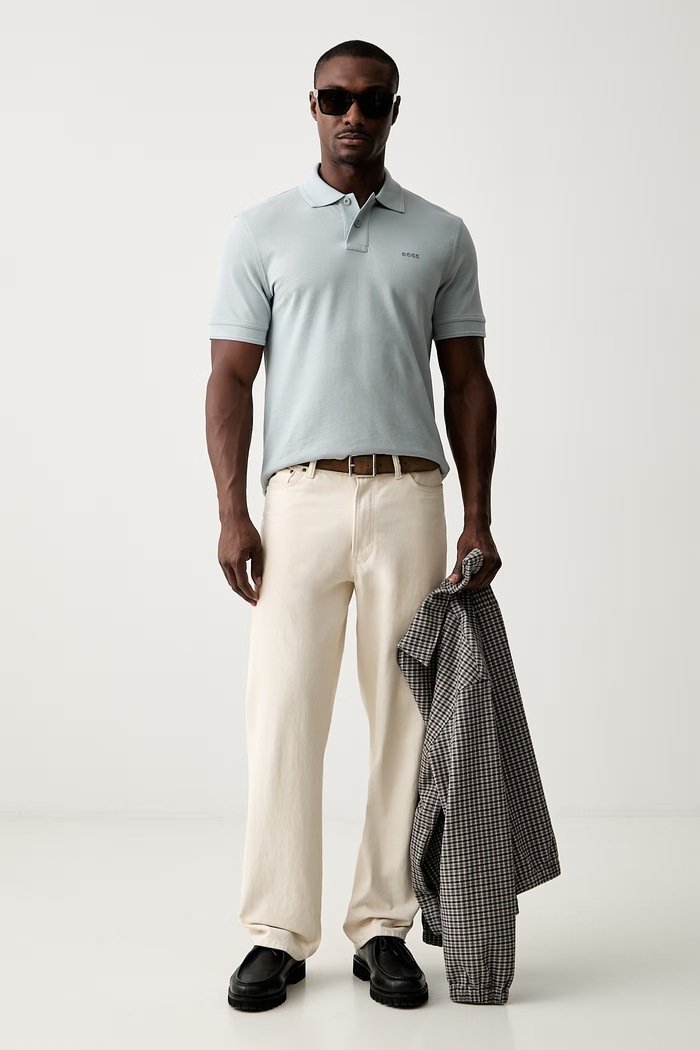 BOSS Orange polo tričko pánske bavlnené Prime 50507813 sivá AA00