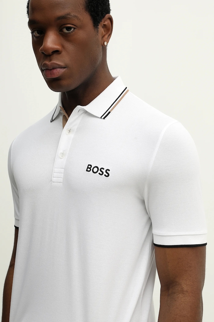 BOSS Green férfi póló Paddy Pro fehér 50469102