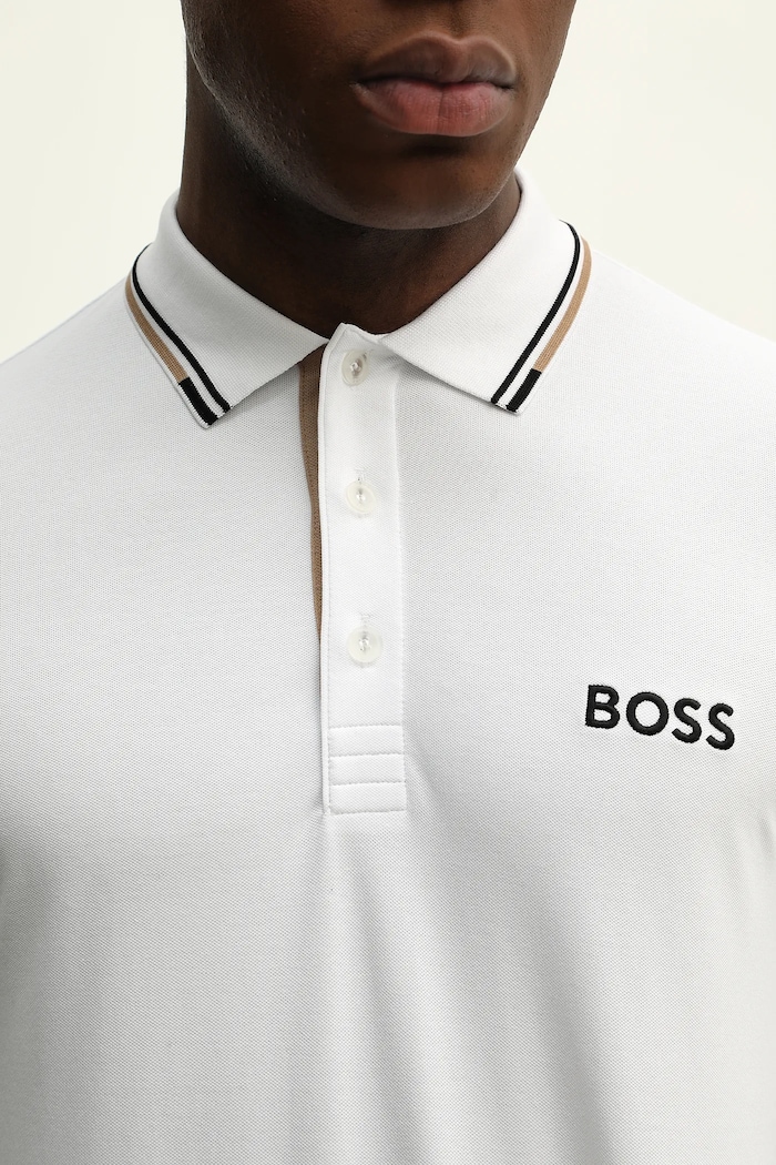 BOSS Green férfi póló Paddy Pro 50469102 fehér