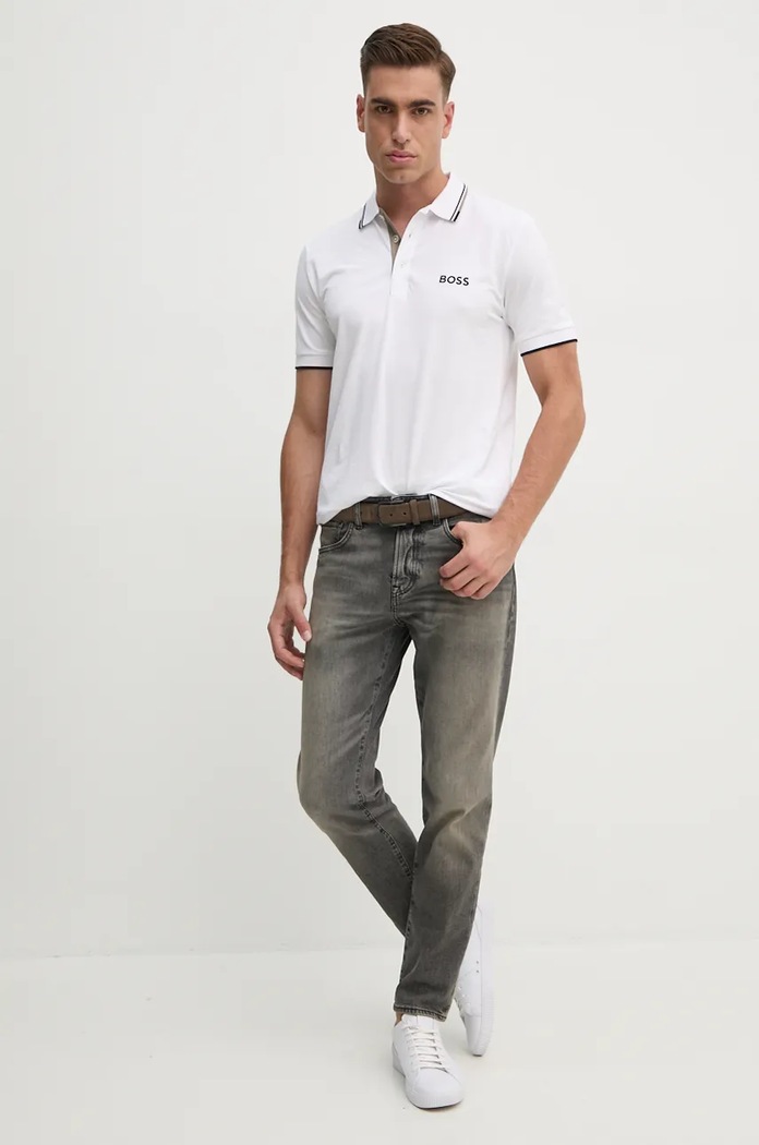 BOSS Green polo bărbați Paddy Pro 50469102 alb AA00