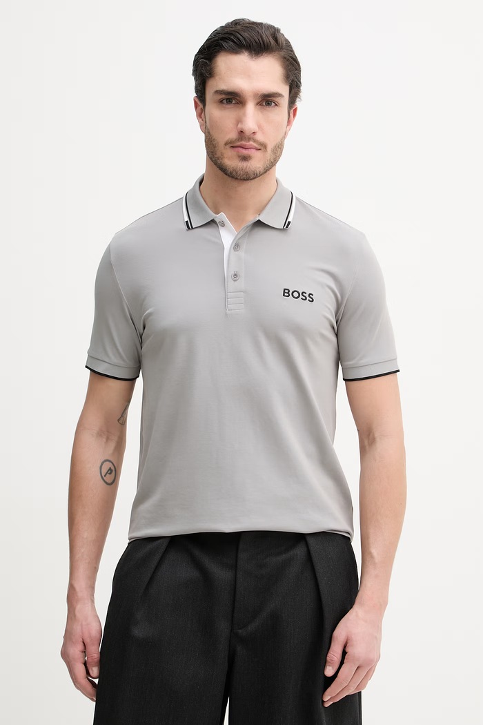 BOSS Green polo bărbați Paddy Pro gri 50469102