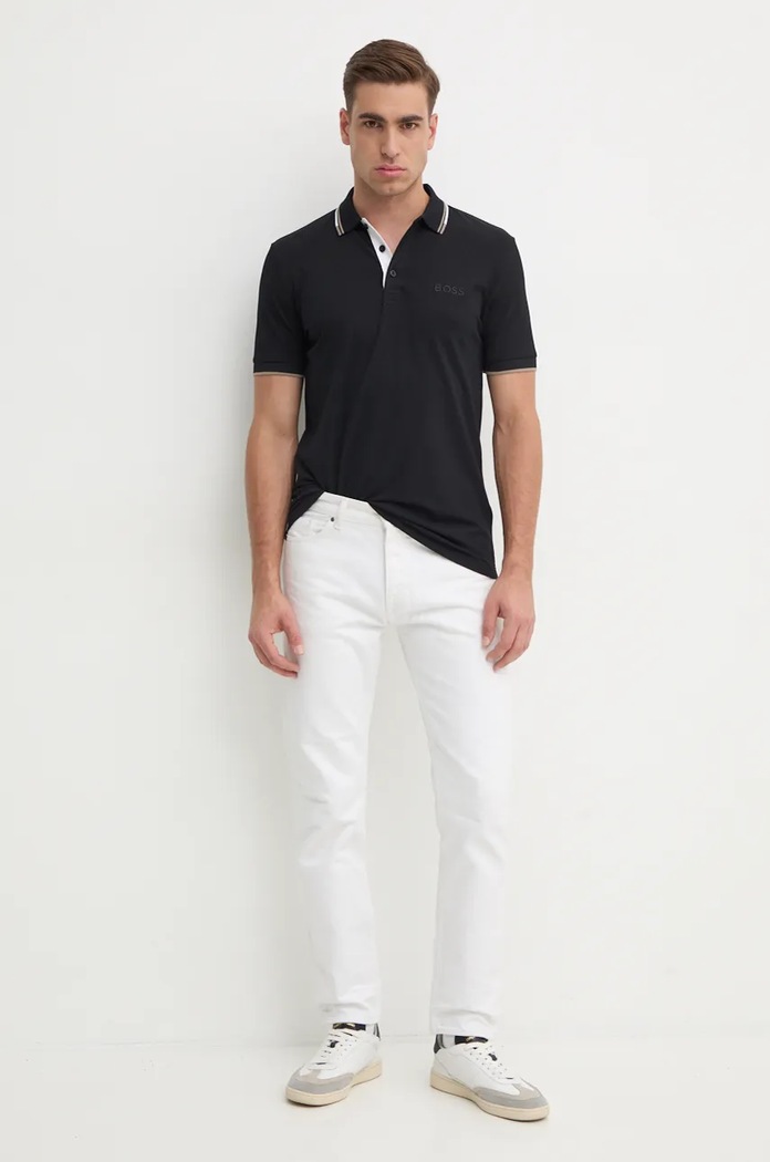 BOSS Green polo męskie Paddy Pro 50469102 czarny AA00
