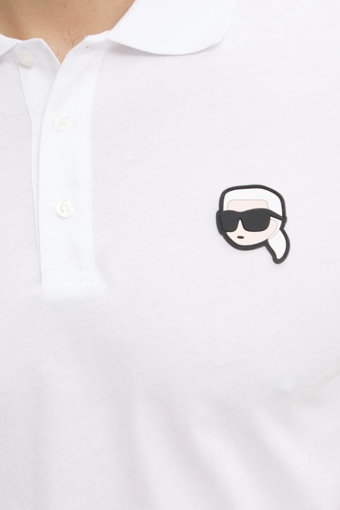 Karl Lagerfeld polo de bumbac 500224.745710 alb