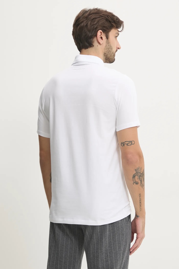 Îmbrăcăminte Karl Lagerfeld tricou polo 500221.745750 alb