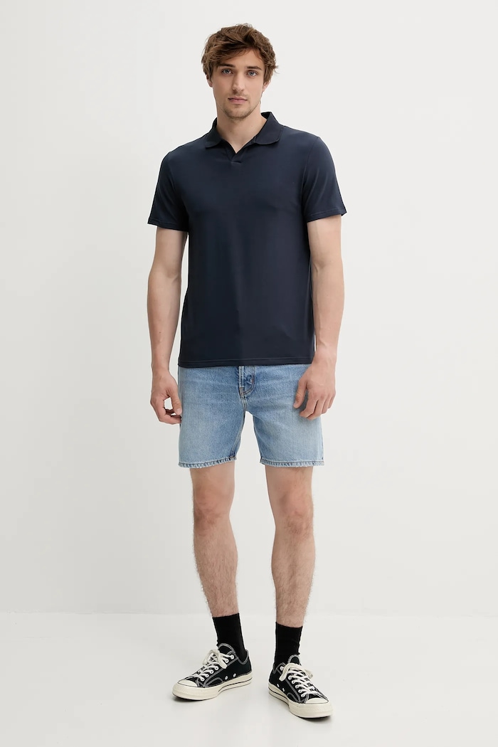 Polo tričko Filippa K 28909.FK modrá AA00