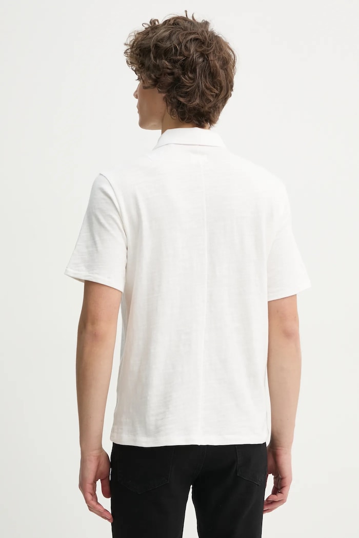 Oblečení Bavlněné polo tričko Rag & Bone MBC23FT012CA12 bílá