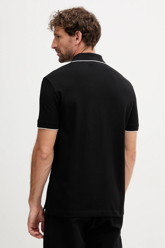 Oblečení Armani Exchange polo pánské bavlněné XM001285.AF10366.NOS černá