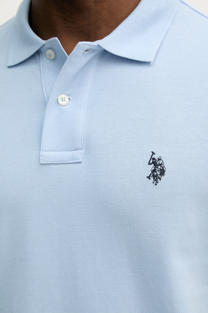U.S. Polo Assn. polo tričko pánske bavlnené DHM PIQUE MUP3312 modrá
