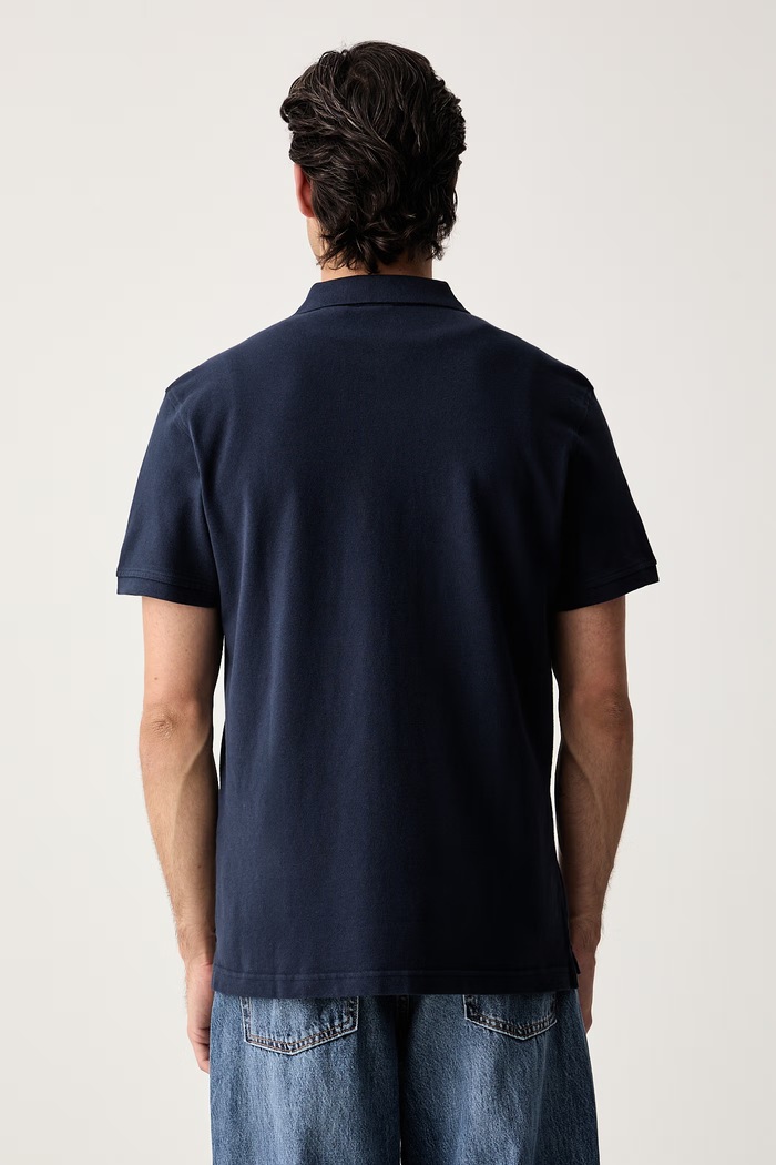Odjeća Levi's pletena polo majica za muškarce od pamuka HM POLO COSTCO 005RV mornarsko plava