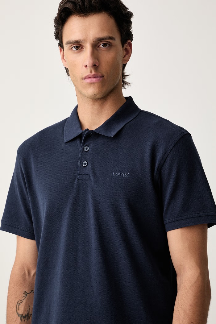 Levi's pletena polo majica za muškarce od pamuka HM POLO COSTCO mornarsko plava 005RV