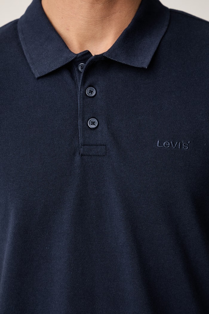 Levi's pletena polo majica za muškarce od pamuka HM POLO COSTCO 005RV mornarsko plava