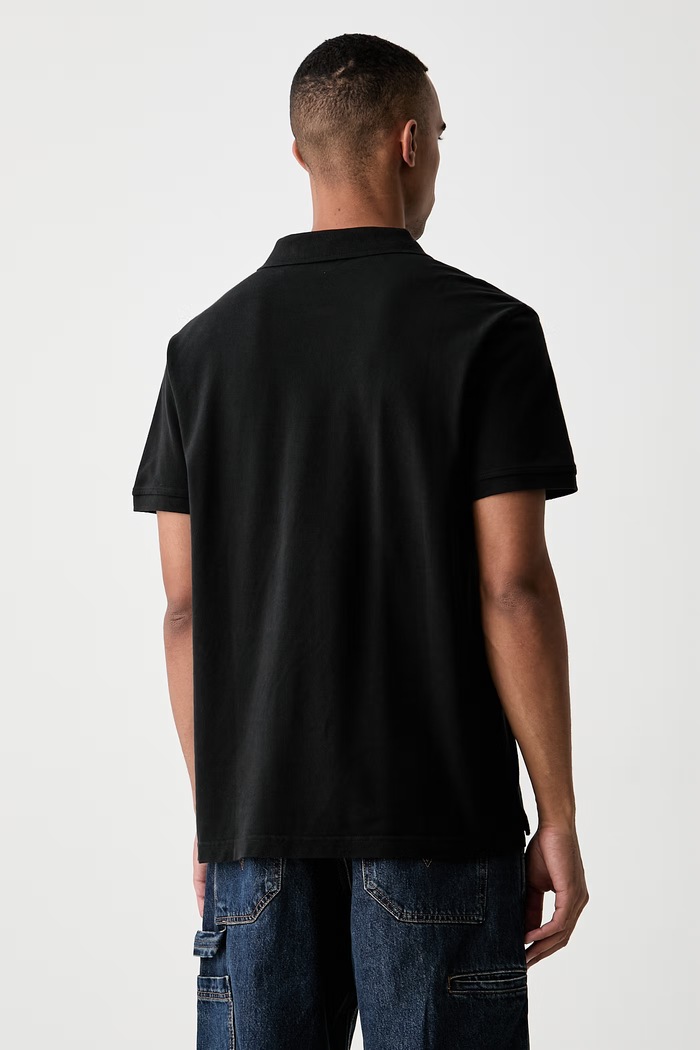 Îmbrăcăminte Levi's polo tricotat pentru bărbați din bumbac HM POLO COSTCO 005RV negru
