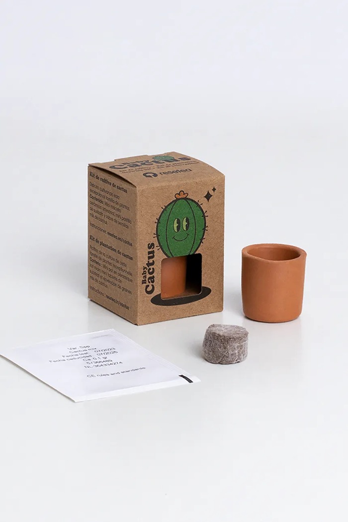 RESETEA set pentru cultivarea unei plante Baby Cactus 4,7 x 6,5 x 4,7 cm Rst424 multicolor AA00