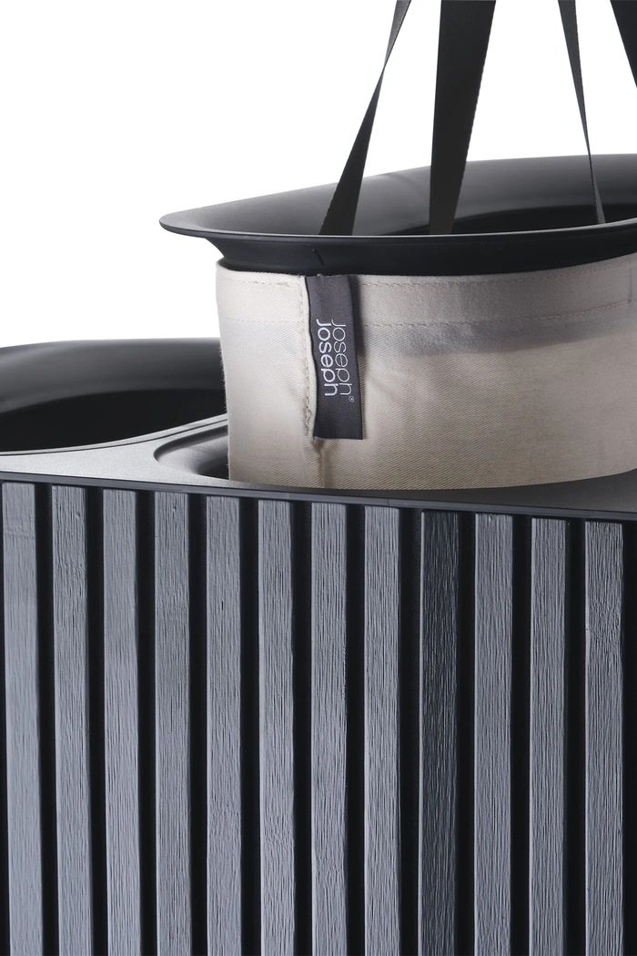 Baie Joseph Joseph coș de rufe Tota Trio Luxe 90 L 5000007 negru