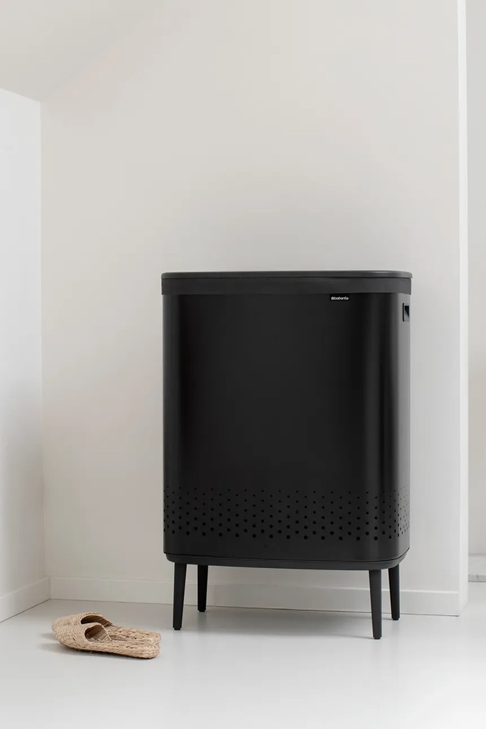 Koš na prádlo se dvěma komorama Brabantia Bo Hi 2 x 45 L 200564. černá