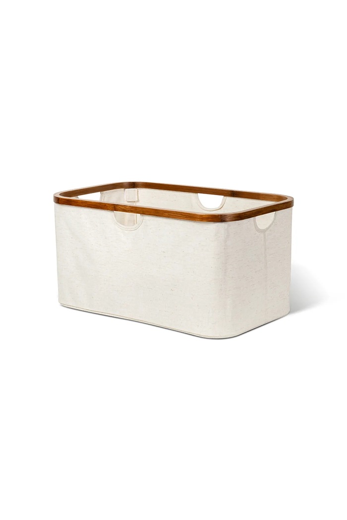 Bigso Box of Sweden kosz do przechowywania z materiału tekstylnego 55 x 34 x 27 cm beżowy 6981S0601.99