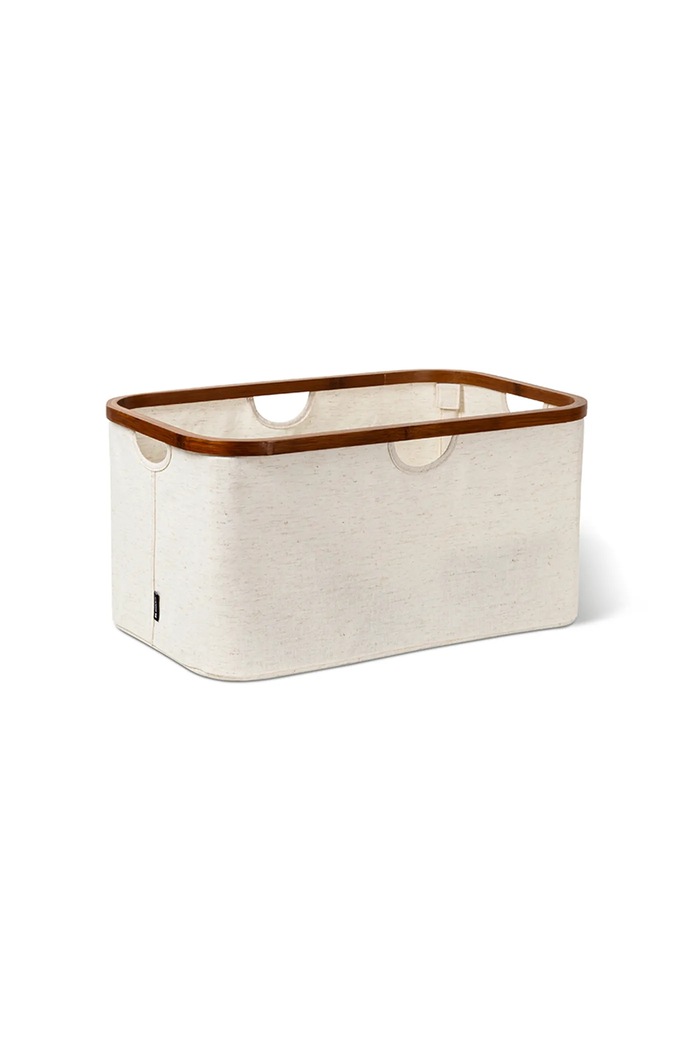 Salon i sypialnia Bigso Box of Sweden kosz do przechowywania z materiału tekstylnego 55 x 34 x 27 cm 6981S0601.99 beżowy