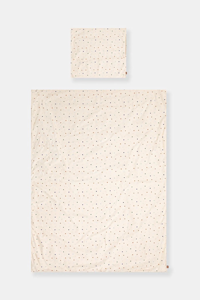 OYOY pościel dziecięca z wypełnieniem Konfetti Bedding 60 x 63 / 200 x 140 cm beżowy M107651