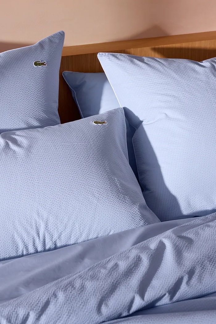 Față de pernă din bumbac LTAMIS Sky 50 x 75 cm Lacoste 1052964 albastru