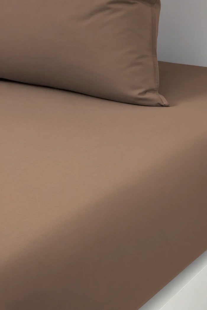 BOSS pamut gumis lepedő BEBOSS Camel 140 x 200 cm barna 1058570