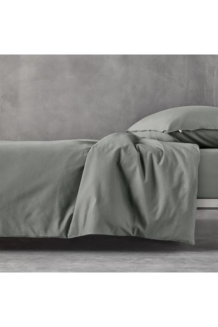 Living și dormitor BOSS cearșaf cu fermoar din bumbac BEBOSS Khaki 160 x 200 cm 1058808 verde