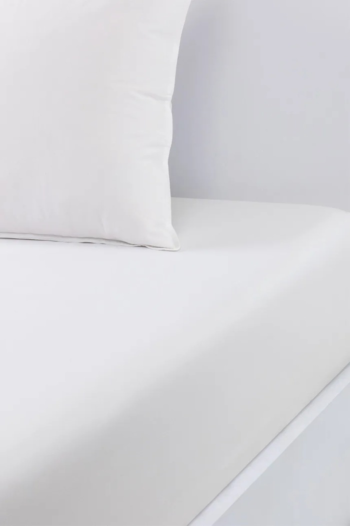 Βαμβακερό σεντόνι με λάστιχο BOSS BEBOSS White 90 x 200 cm λευκό 1058411